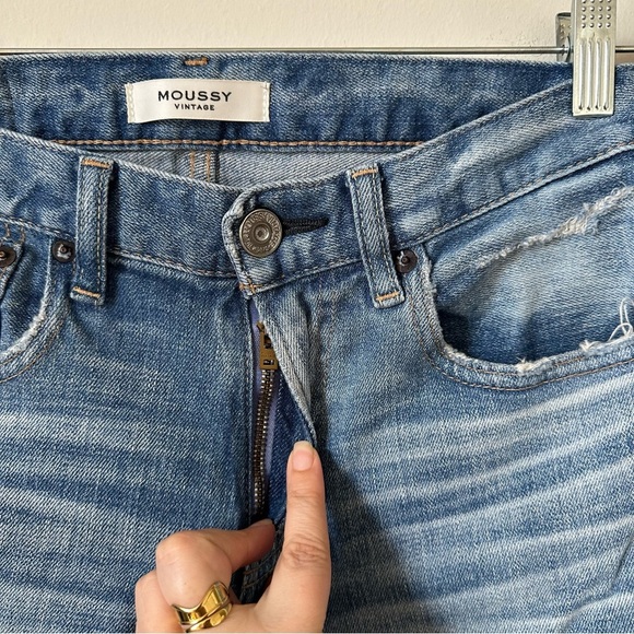 Moussy Vintage Glendale Distressed Skinny Jeans Size 26 - Picture 7 of 11